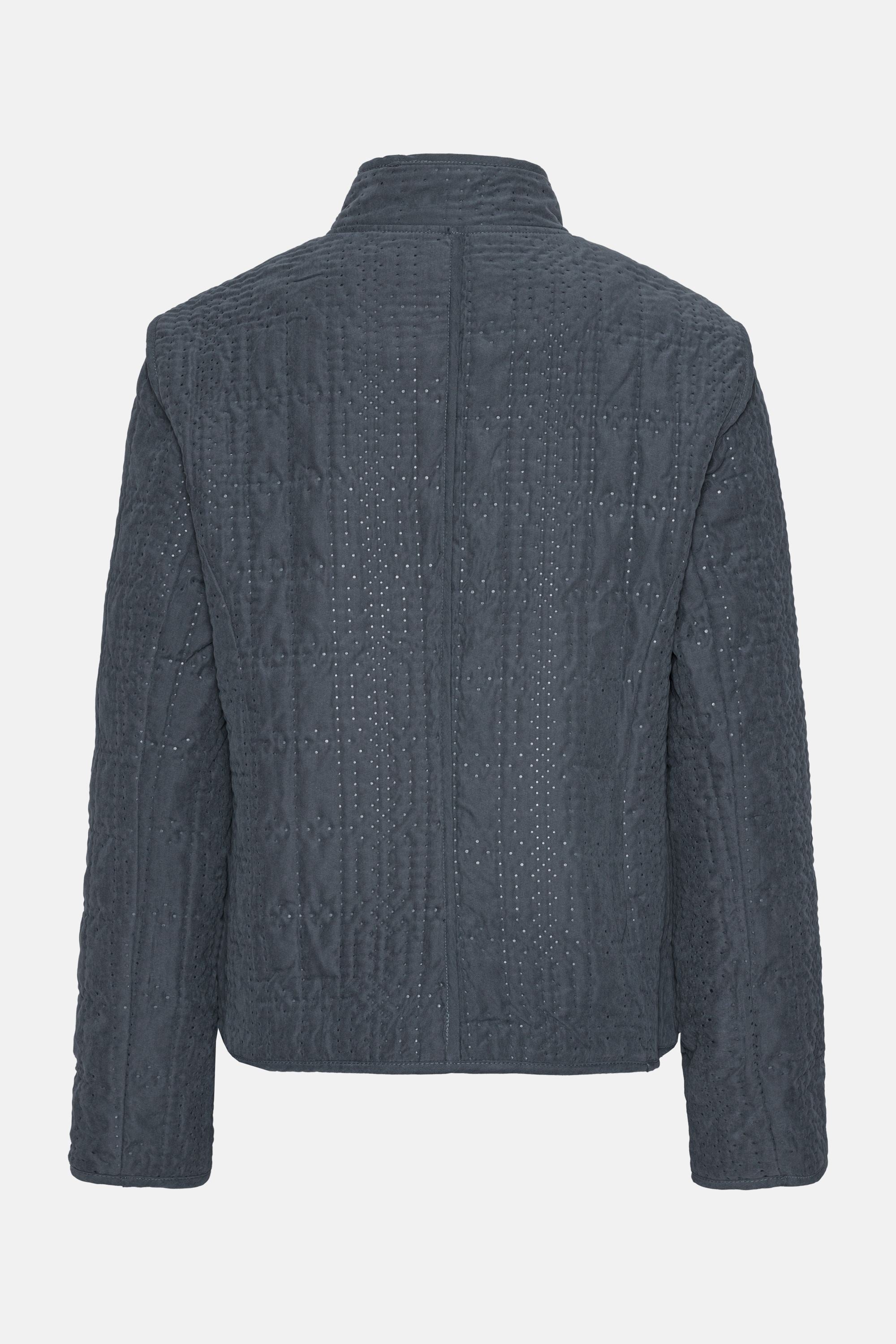 Short Quilted Jacket - Ombre Blue